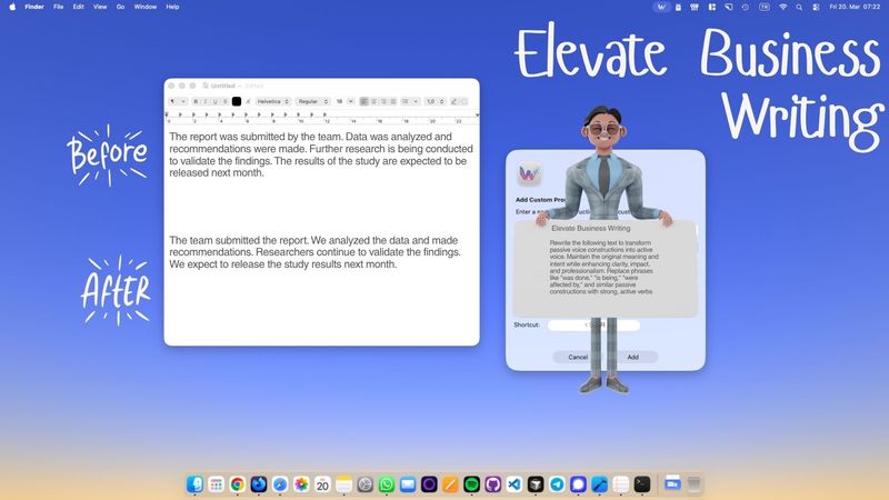 Passive to Active Voice: Elevate Business Writing with WunderType