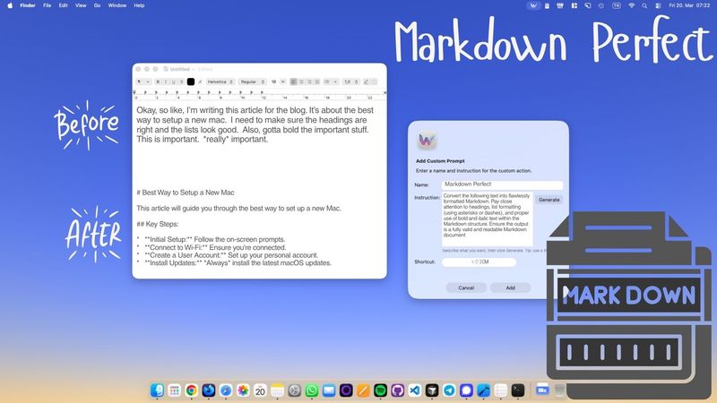 Markdown Perfect: A Markdown Formatter That Works in Any Mac App