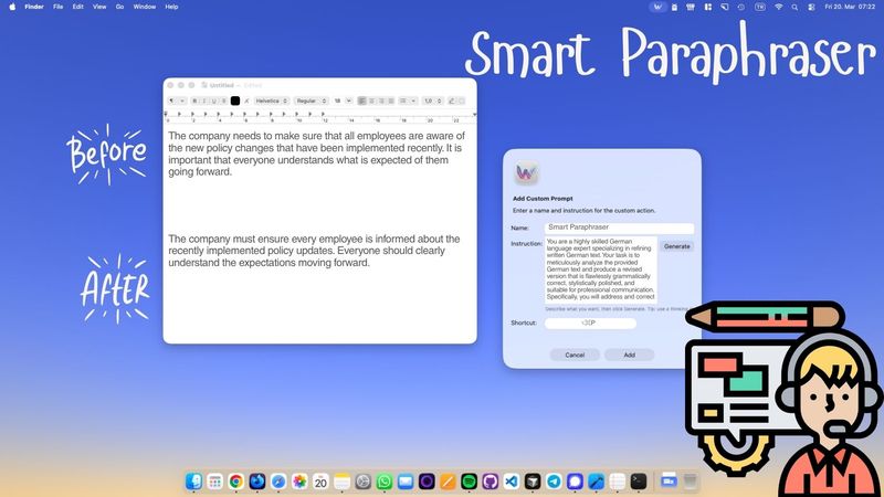 The Best Paraphrase Tool for Mac — Rewrite Text in Any App
