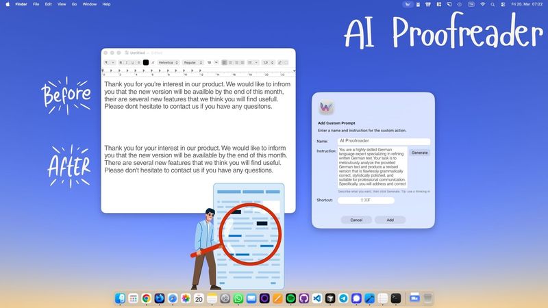 AI Proofreading on Mac — Your Final Review Before Hitting Send