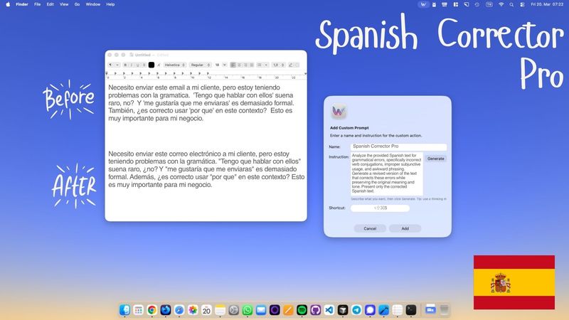 Fix Spanish Grammar Instantly on Your Mac with WunderType