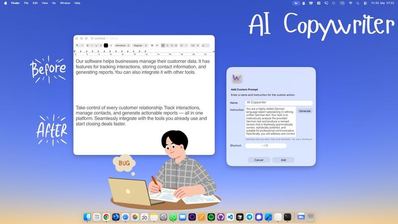AI Copywriter on Mac — Turn Flat Descriptions Into Persuasive Copy