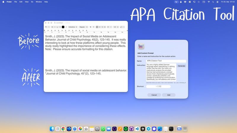 Format APA Citations on Your Mac in Seconds