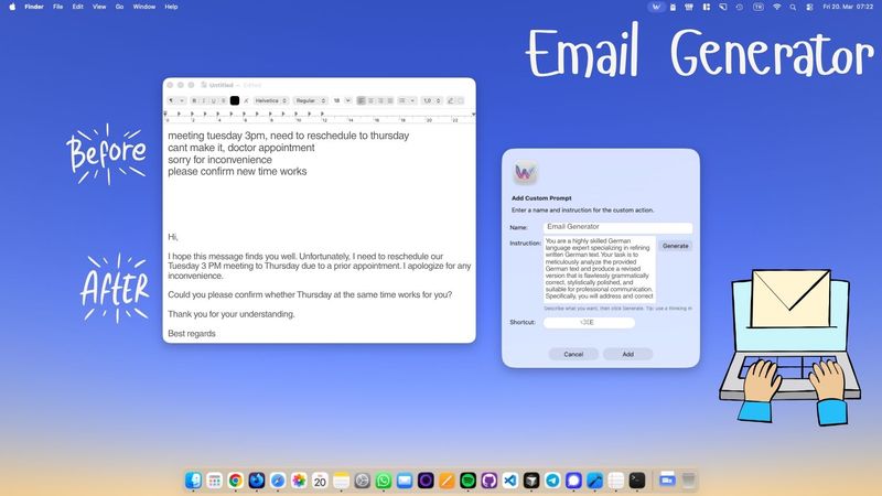 Email Generator: Turn Notes Into Polished Emails on Mac