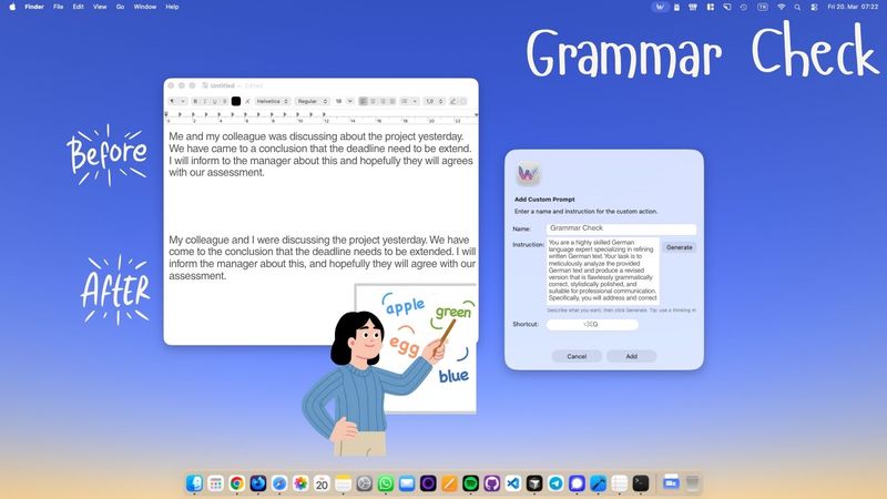 Check My Grammar Instantly in Any Mac App