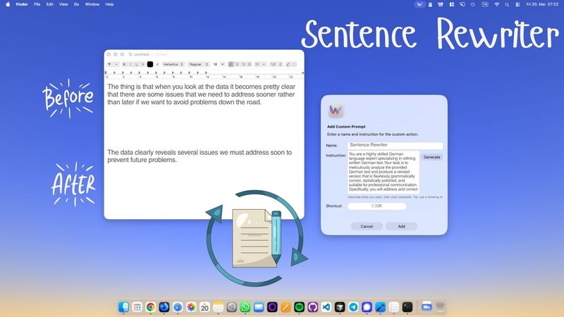 How to Rewrite a Sentence for Clarity and Impact on Mac