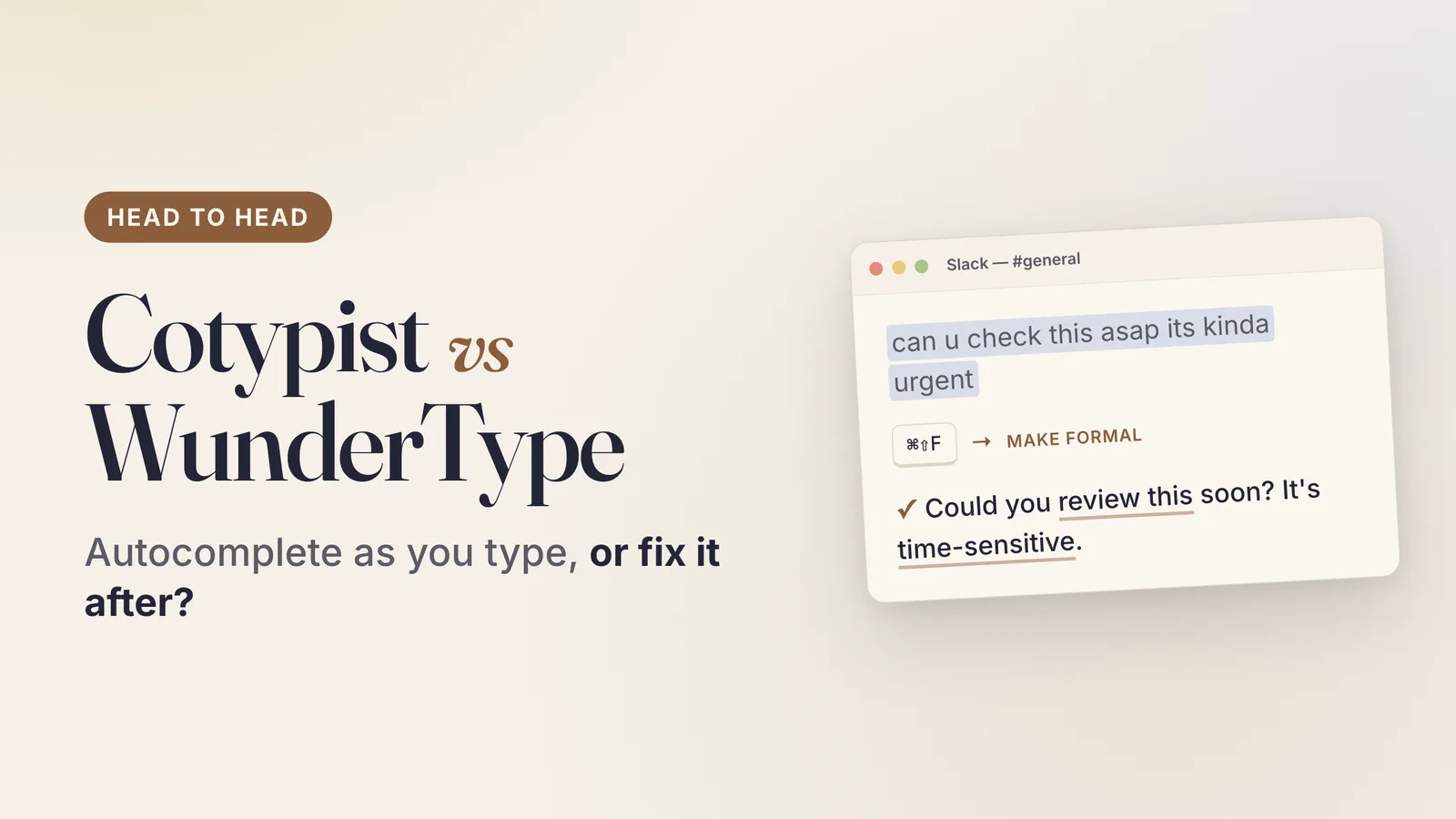 Cotypist vs WunderType: Which AI Writing Tool Fits Your Mac?