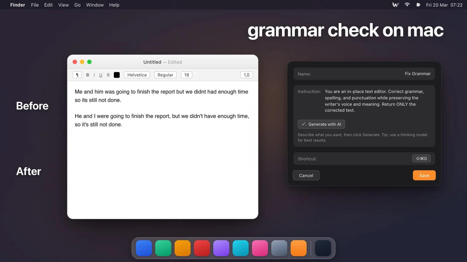 Grammar Check on Mac: Built-In Tools vs an AI Upgrade
