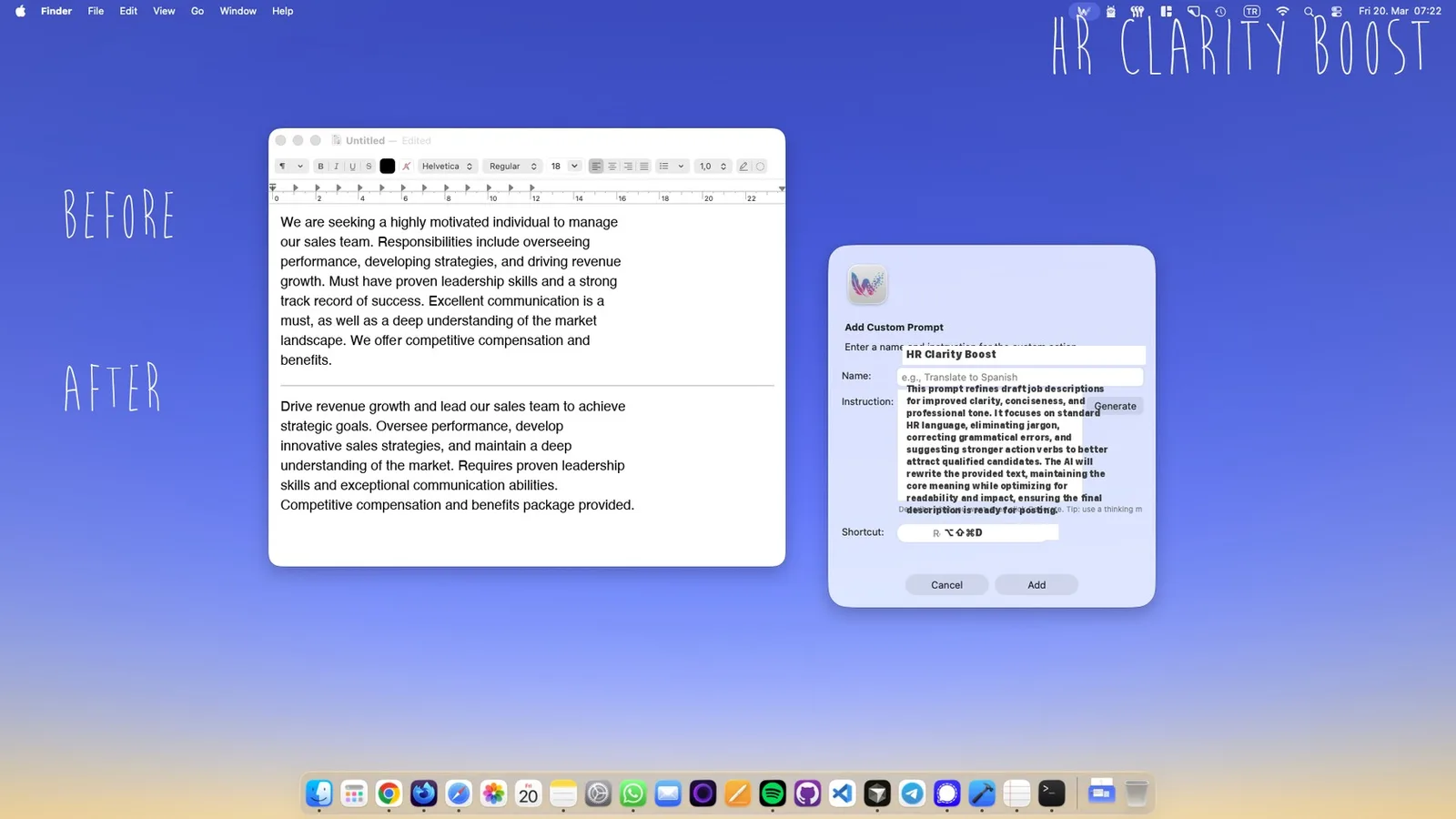 Job Description Writer: Polish HR Listings Instantly with WunderType